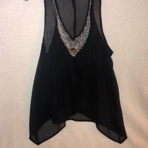 Black Sparkle Tank